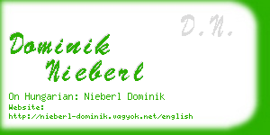 dominik nieberl business card